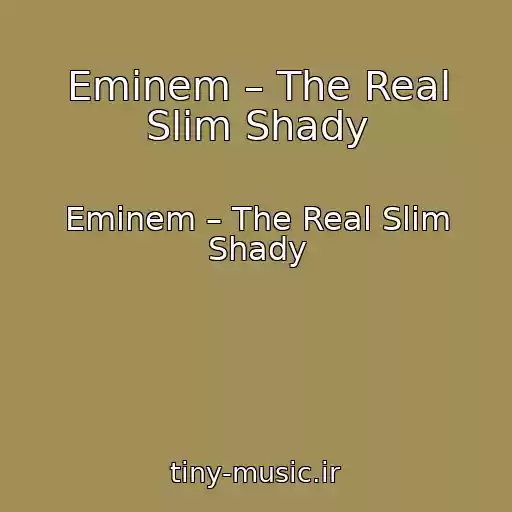 کاور آهنگ Eminem – The Real Slim Shady از Eminem – The Real Slim Shady