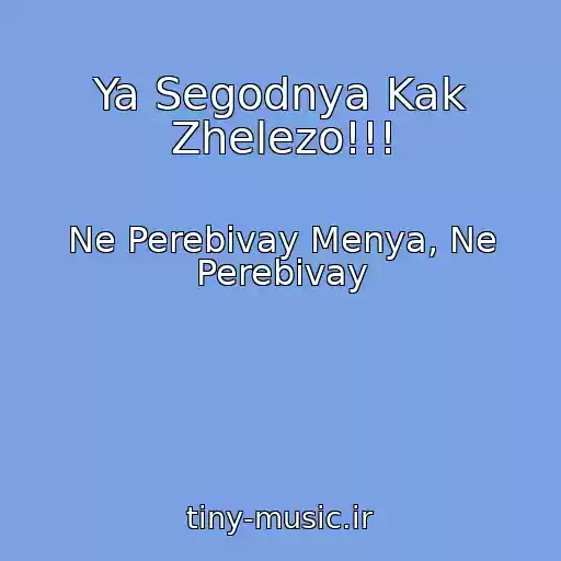 کاور آهنگ Ya Segodnya Kak Zhelezo!!! از Ne Perebivay Menya, Ne Perebivay