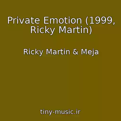 کاور آهنگ Private Emotion (1999, Ricky Martin) از Ricky Martin & Meja