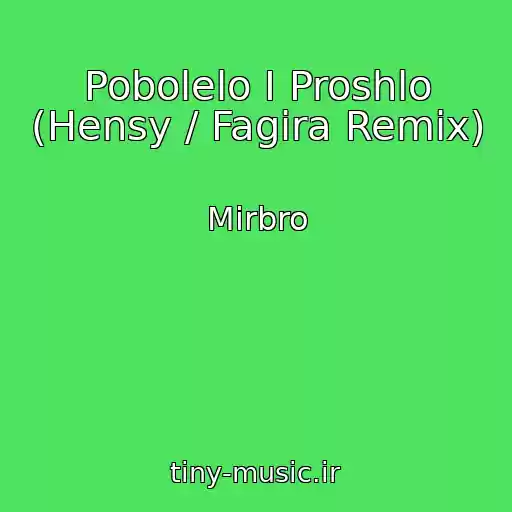 کاور آهنگ Pobolelo I Proshlo (Hensy / Fagira Remix) از Mirbro