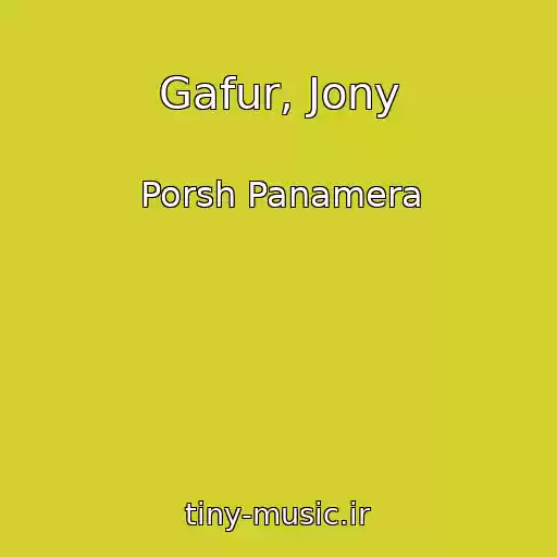 کاور آهنگ Gafur, Jony از Porsh Panamera