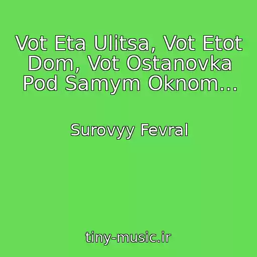 کاور آهنگ Vot Eta Ulitsa, Vot Etot Dom, Vot Ostanovka Pod Samym Oknom... از Surovyy Fevral