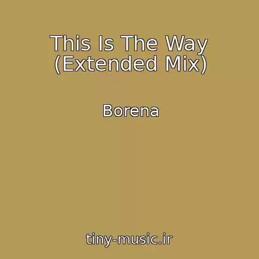 کاور آهنگ This Is The Way (Extended Mix) از Borena