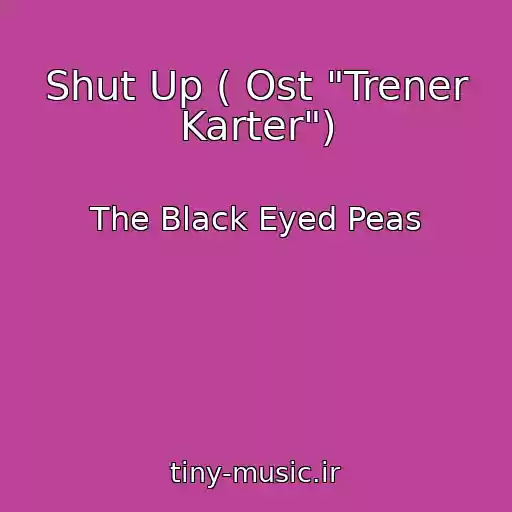 کاور آهنگ Shut Up ( Ost "Trener Karter") از The Black Eyed Peas