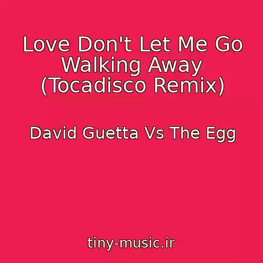 کاور آهنگ Love Don't Let Me Go Walking Away (Tocadisco Remix) از David Guetta Vs The Egg
