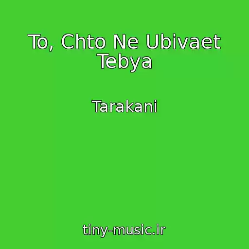 کاور آهنگ To, Chto Ne Ubivaet Tebya از Tarakani