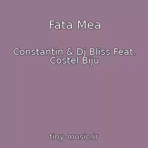 کاور آهنگ Fata Mea از Constantin & Dj Bliss Feat. Costel Biju