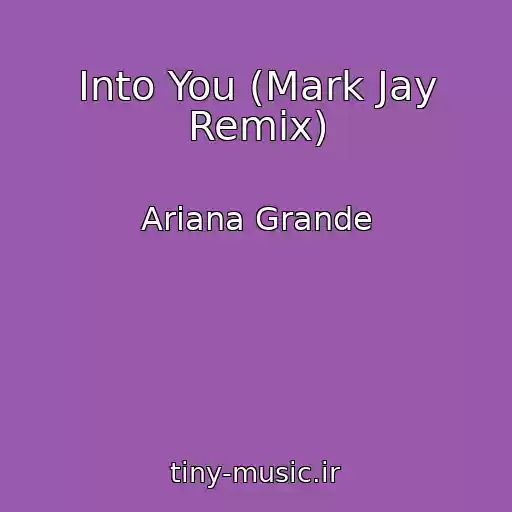 کاور آهنگ Into You (Mark Jay Remix) از Ariana Grande