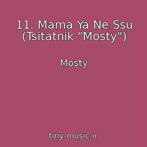 کاور آهنگ 11. Mama Ya Ne Ssu (Tsitatnik "Mosty") از Mosty