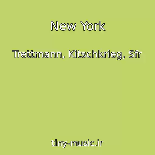 کاور آهنگ New York از Trettmann, Kitschkrieg, Sfr