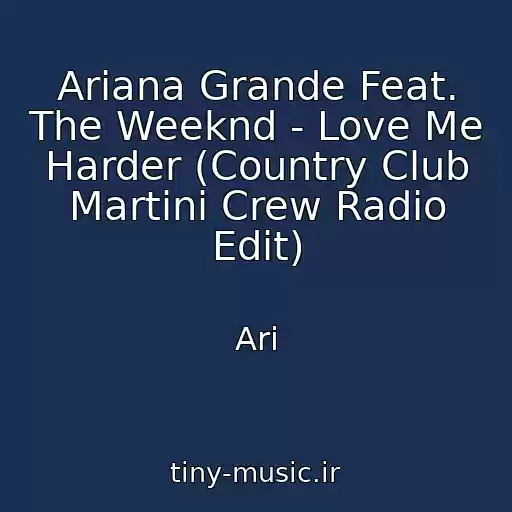 کاور آهنگ Ariana Grande Feat. The Weeknd - Love Me Harder (Country Club Martini Crew Radio Edit) از Ari