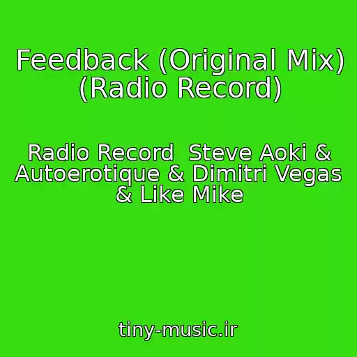 کاور آهنگ Feedback (Original Mix) (Radio Record) از Radio Record  Steve Aoki & Autoerotique & Dimitri Vegas & Like Mike