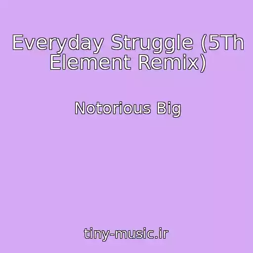 کاور آهنگ Everyday Struggle (5Th Element Remix) از Notorious Big