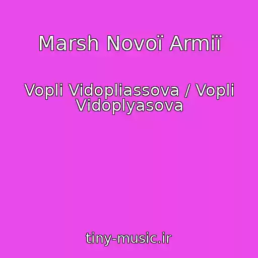 کاور آهنگ Marsh Novoї Armії از Vopli Vidopliassova / Voplі Vіdoplyasova
