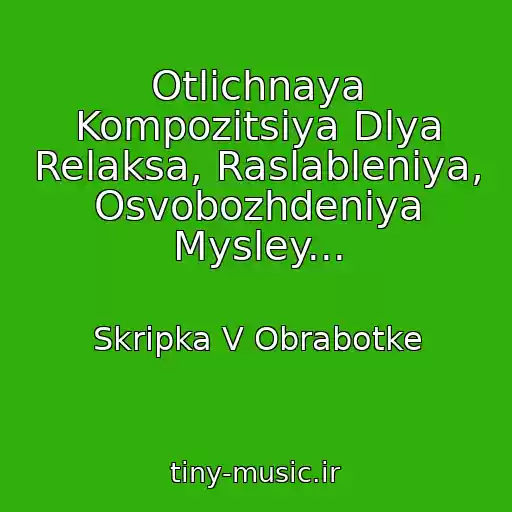 کاور آهنگ Otlichnaya Kompozitsiya Dlya Relaksa, Raslableniya, Osvobozhdeniya Mysley... از Skripka V Obrabotke