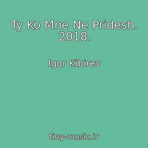 کاور آهنگ Ty Ko Mne Ne Pridesh. 2018. از Igor Kibirev