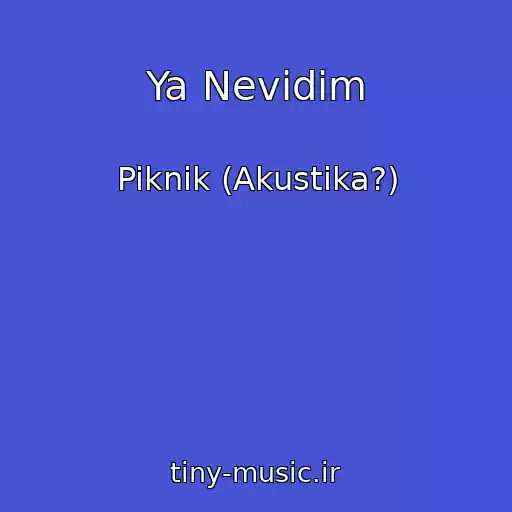 کاور آهنگ Ya Nevidim از Piknik (Akustika?)