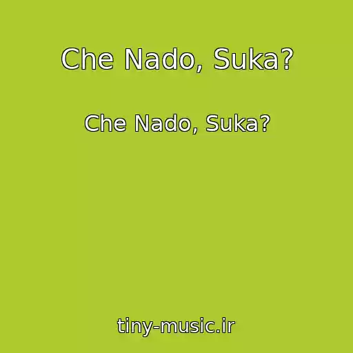 کاور آهنگ Che Nado, Suka? از Che Nado, Suka?