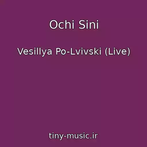 کاور آهنگ Ochі Sinі از Vesіllya Po-Lvіvski (Live)