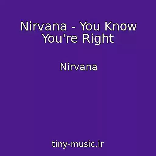 کاور آهنگ Nirvana - You Know You're Right از Nirvana