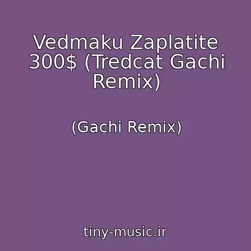 کاور آهنگ Vedmaku Zaplatite 300$ (Tredcat Gachi Remix) از (Gachi Remix)
