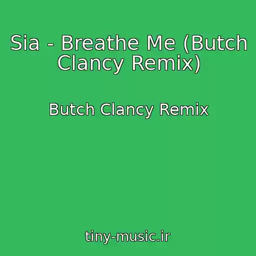 کاور آهنگ Sia - Breathe Me (Butch Clancy Remix) از Butch Clancy Remix