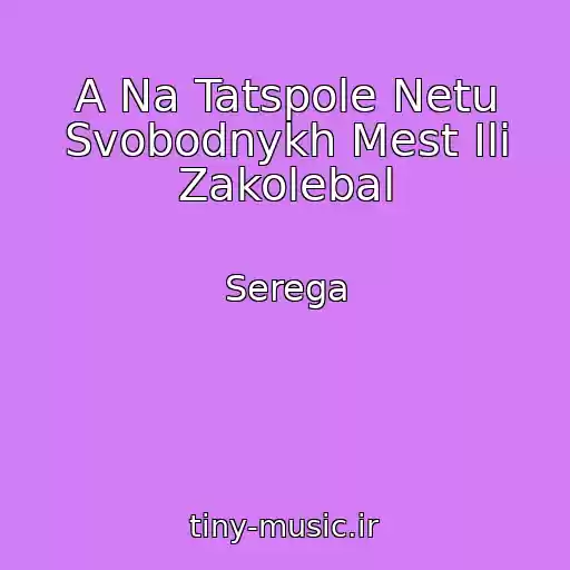 کاور آهنگ A Na Tatspole Netu Svobodnykh Mest Ili Zakolebal از Serega