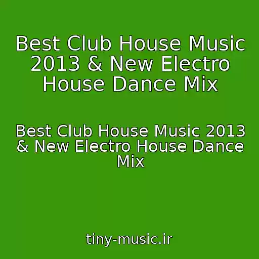 کاور آهنگ Best Club House Music 2013 & New Electro House Dance Mix از Best Club House Music 2013 & New Electro House Dance Mix