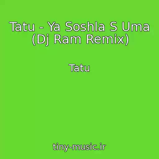 کاور آهنگ Tatu - Ya Soshla S Uma (Dj Ram Remix) از Tatu
