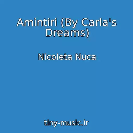 کاور آهنگ Amintiri (By Carla's Dreams) از Nicoleta Nuca