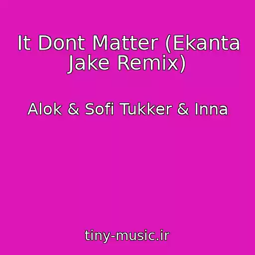 کاور آهنگ It Dont Matter (Ekanta Jake Remix) از Alok & Sofi Tukker & Inna