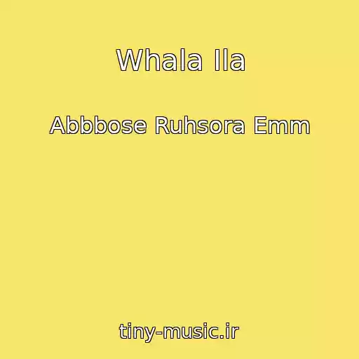 کاور آهنگ Whala Ila از Abbbose Ruhsora Emm