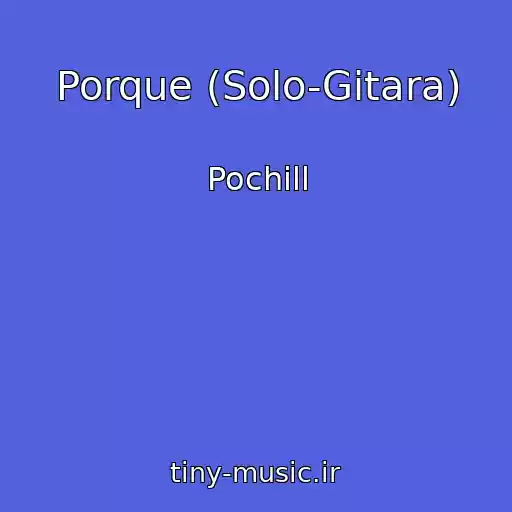 کاور آهنگ Porque (Solo-Gitara) از Pochill