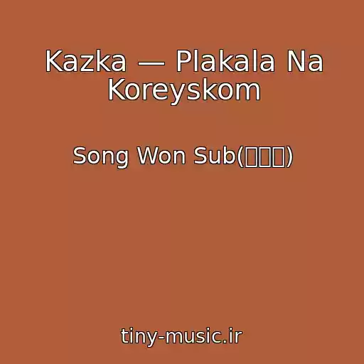 کاور آهنگ Kazka — Plakala Na Koreyskom از Song Won Sub(송원섭)