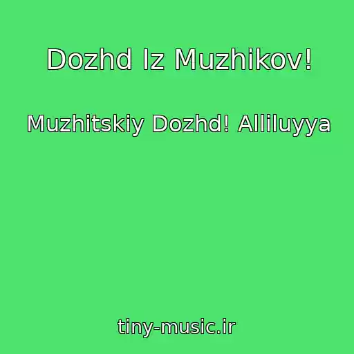 کاور آهنگ Dozhd Iz Muzhikov! از Muzhitskiy Dozhd! Alliluyya