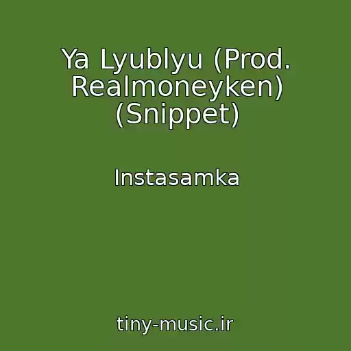 کاور آهنگ Ya Lyublyu (Prod. Realmoneyken) (Snippet) از Instasamka