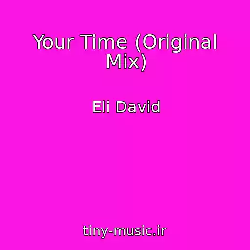 کاور آهنگ Your Time (Original Mix) از Eli David