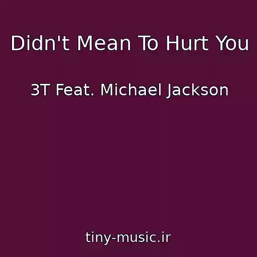 کاور آهنگ Didn't Mean To Hurt You از 3T Feat. Michael Jackson
