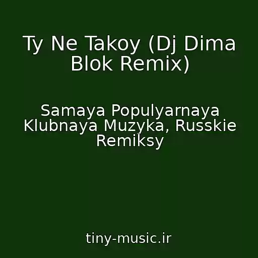 کاور آهنگ Ty Ne Takoy (Dj Dima Blok Remix) از Samaya Populyarnaya Klubnaya Muzyka, Russkie Remiksy