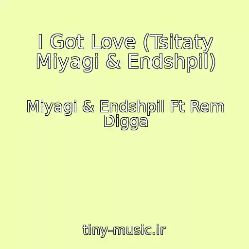 کاور آهنگ I Got Love (Tsitaty Miyagi & Endshpil) از Miyagi & Endshpil Ft Rem Digga
