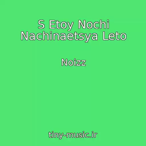 کاور آهنگ S Etoy Nochi Nachinaetsya Leto از Noizz