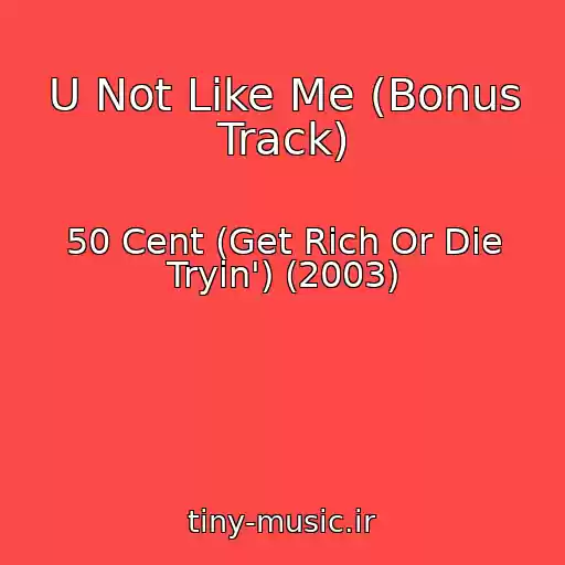 کاور آهنگ U Not Like Me (Bonus Track) از 50 Cent (Get Rich Or Die Tryin') (2003)