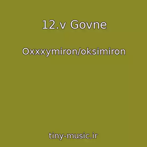 کاور آهنگ 12.v Govne از Oxxxymiron/oksimiron
