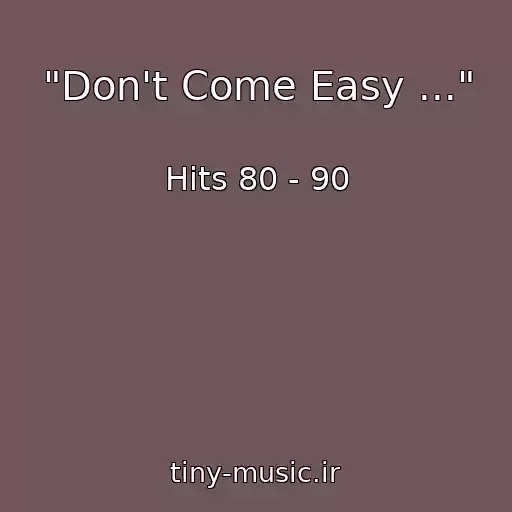 کاور آهنگ "Don't Come Easy ..." از Hits 80 - 90