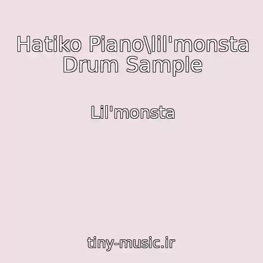 کاور آهنگ Hatiko Piano\lil'monsta Drum Sample از Lil'monsta