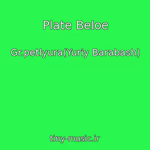 کاور آهنگ Plate Beloe از Gr.petlyura(Yuriy Barabash)