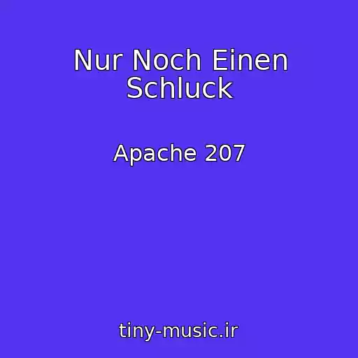کاور آهنگ Nur Noch Einen Schluck از Apache 207