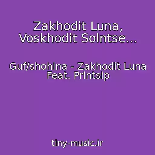 کاور آهنگ Zakhodit Luna, Voskhodit Solntse... از Guf/shohina - Zakhodit Luna Feat. Printsip