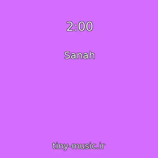 کاور آهنگ 2:00 از Sanah