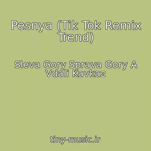 کاور آهنگ Pesnya (Tik Tok Remix Trend) از Sleva Gory Sprava Gory A Vdali Kavkaz
